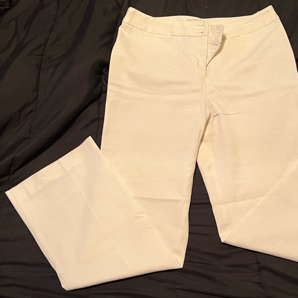 Womens Offwhite Dress Pants